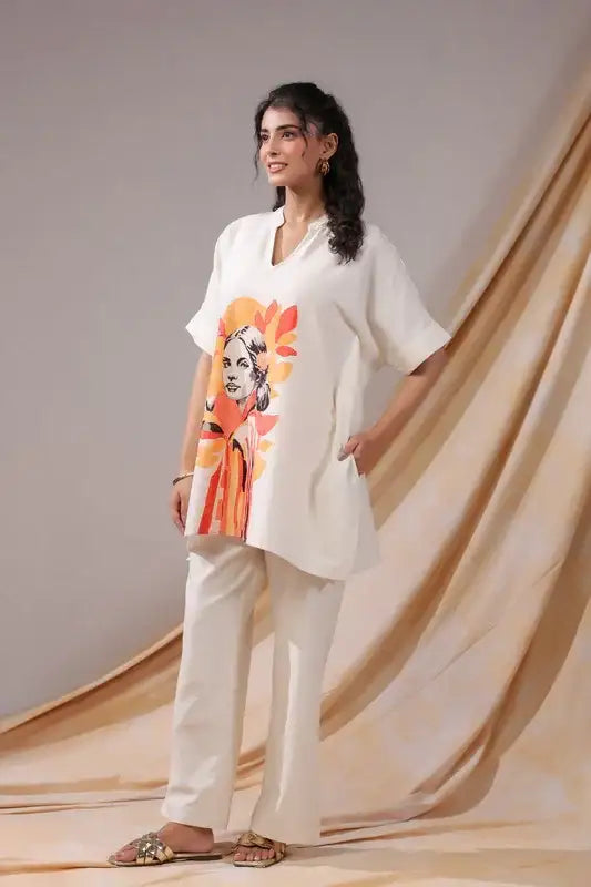Sunset Muse tunic cotton co-ord set
