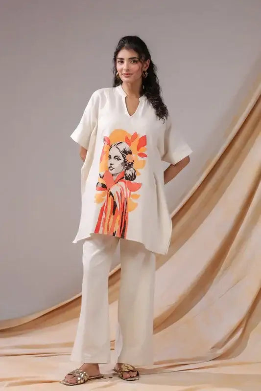 Sunset Muse tunic cotton co-ord set