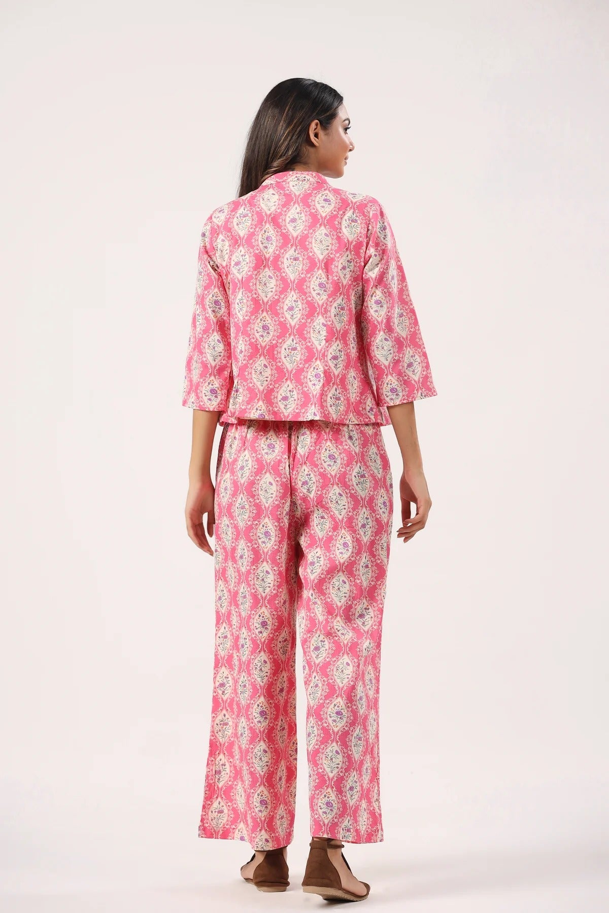 Pink Petal Perfection Cotton Three Piece Set