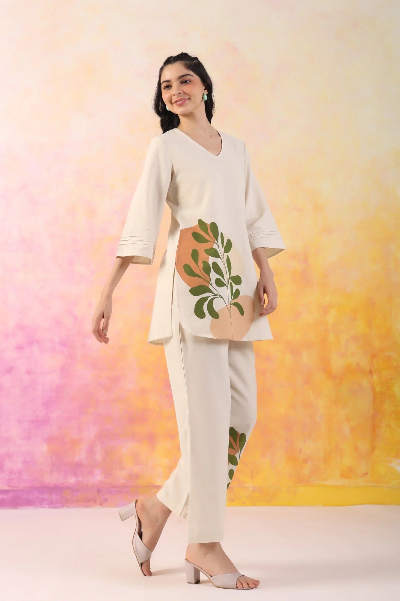 Vivid Vogue Cotton Flex Co-ord Set