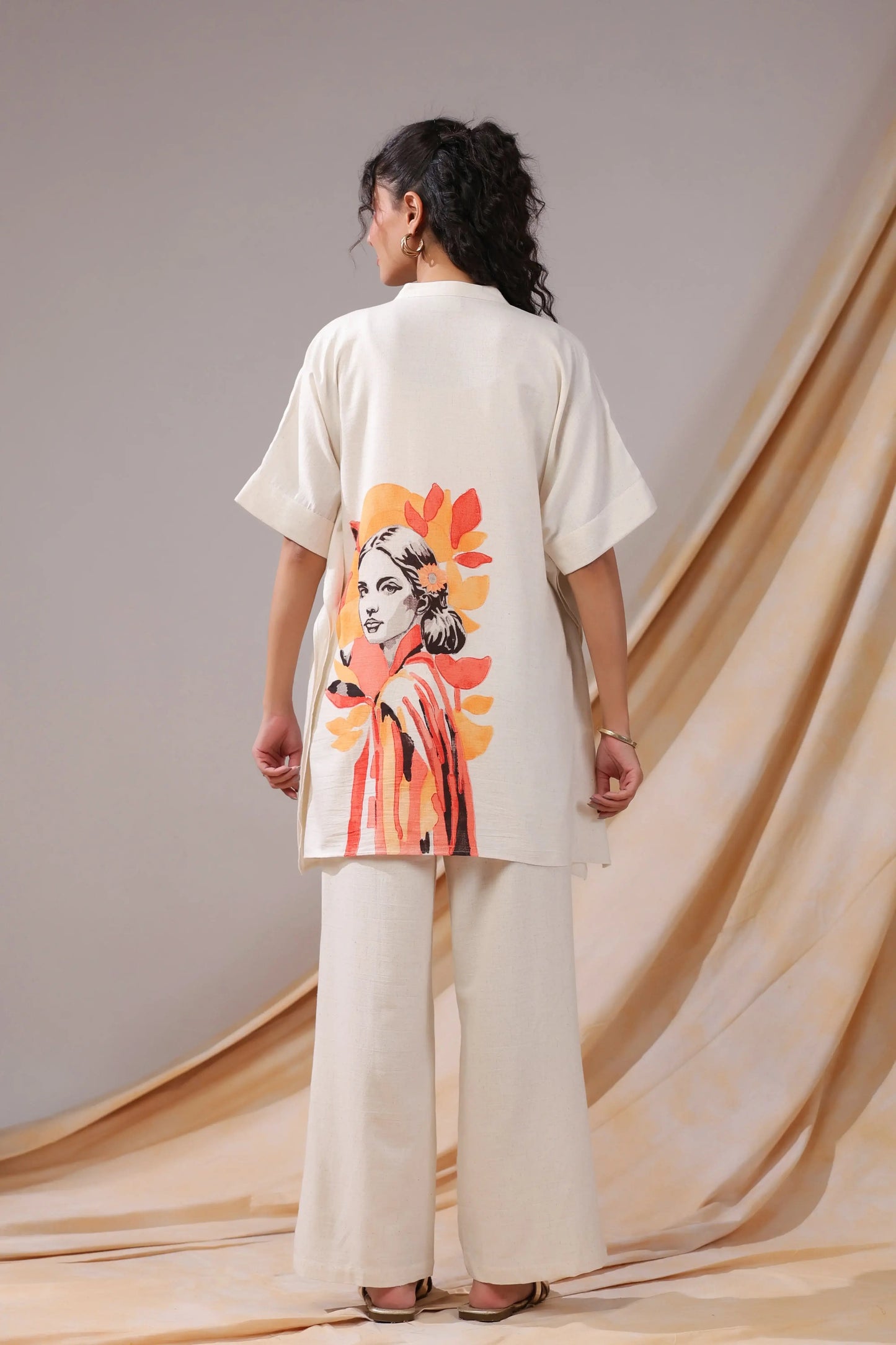 Sunset Muse tunic cotton co-ord set