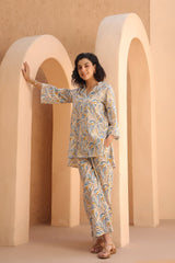 Coastal Lines Cotton Co-ord Set