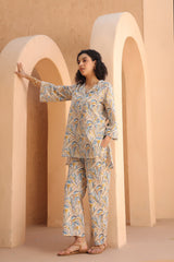 Coastal Lines Cotton Co-ord Set