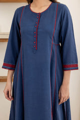 Navy Blue Kurta
