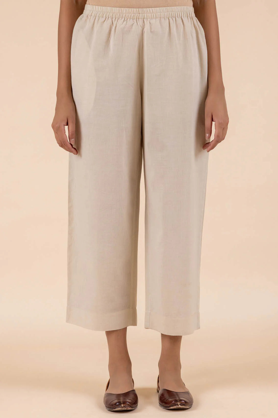 Light Beige Cambric Trouser