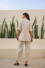 Ivory Mist Russian Silk Co-ord Set