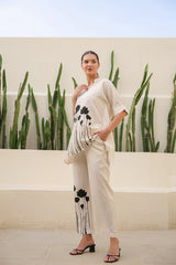 Ivory Mist Russian Silk Co-ord Set