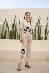 Ivory Mist Russian Silk Co-ord Set