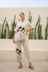 Ivory Mist Russian Silk Co-ord Set