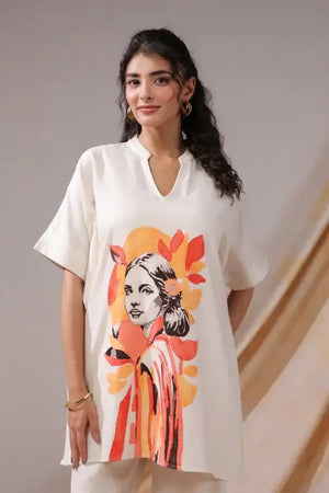 Sunset Muse tunic cotton co-ord set