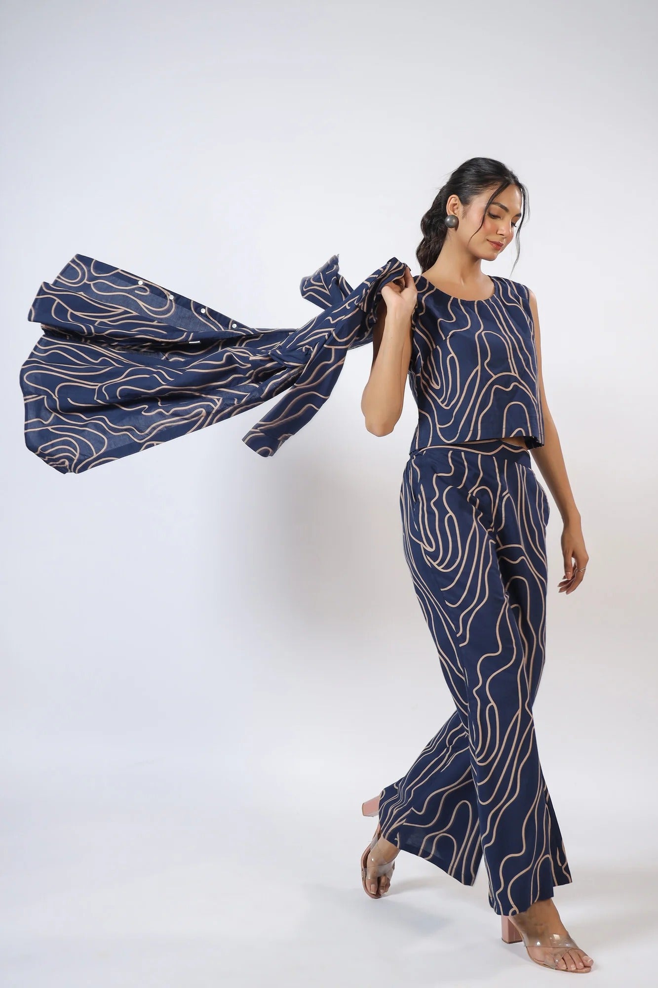 Whimy Wavy Three Piece Cotton Co-ord Set