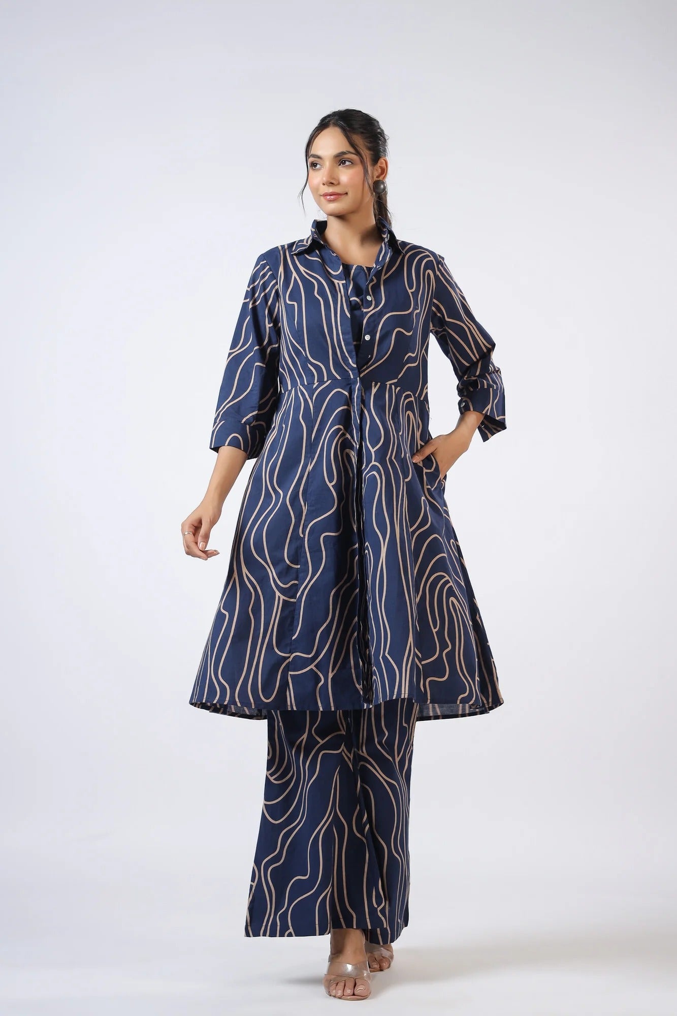 Whimy Wavy Three Piece Cotton Co-ord Set