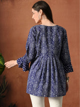 Cotton Printed Bell Sleeves Tunic