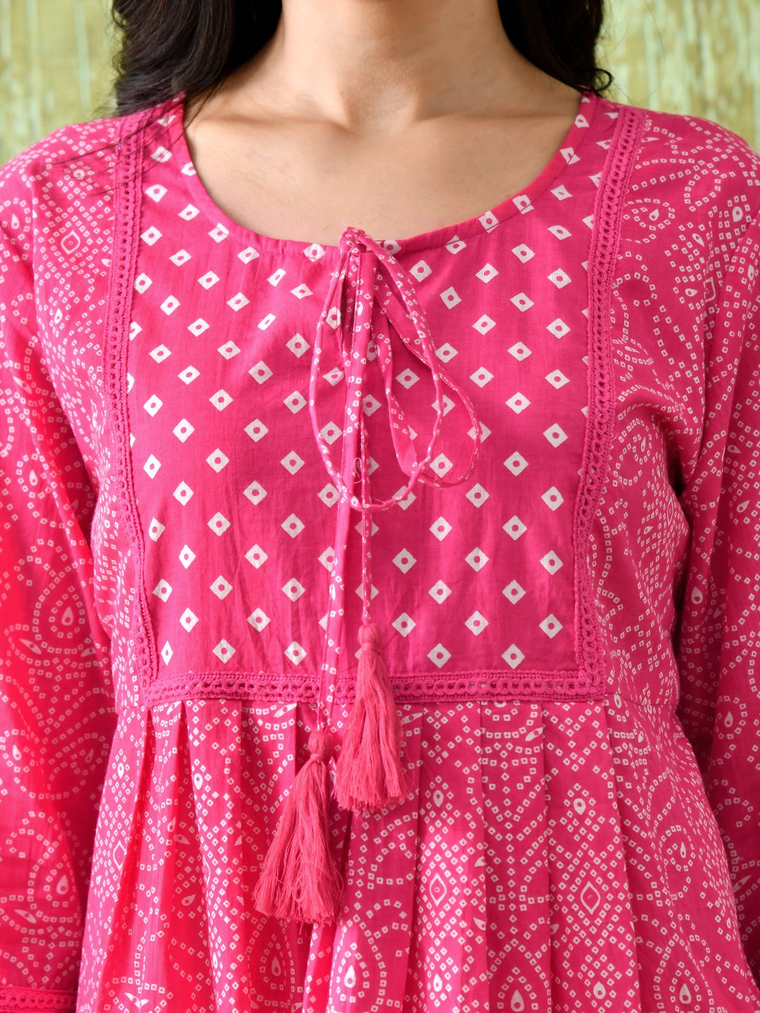 Cotton Printed Bell Sleeves Tunic