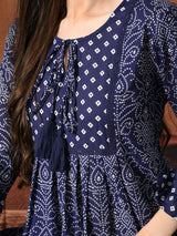 Cotton Printed Bell Sleeves Tunic