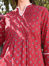 Floral Cotton Printed A-line Tunic