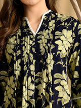 Floral Print A-Line Cotton Tunic