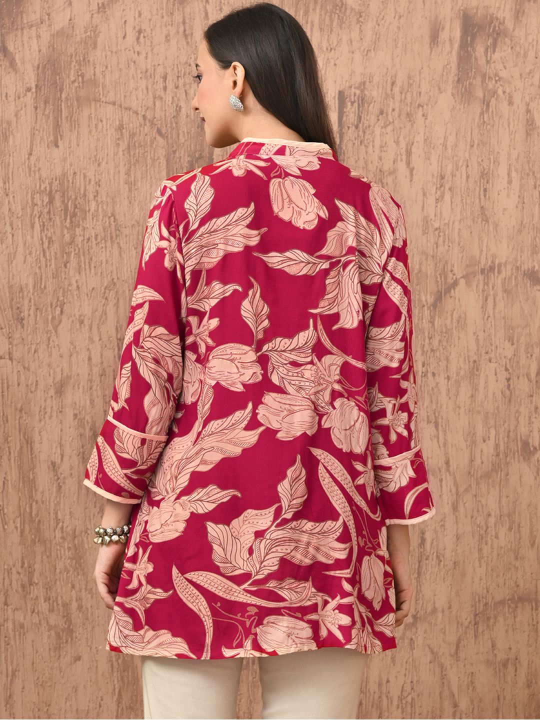 Kiasha Pink Charm Printed Tunic
