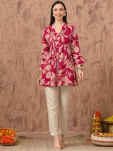 Kiasha Pink Charm Printed Tunic