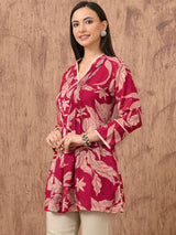 Kiasha Pink Charm Printed Tunic