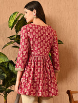 Cotton Printed Embellished Tunic