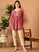 Cotton Printed Embellished Tunic