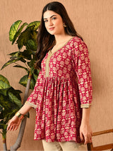 Cotton Printed Embellished Tunic